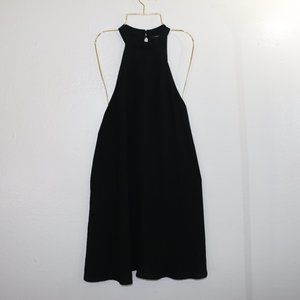 Forever 21 Black High Neck Sleeveless Mini Dress